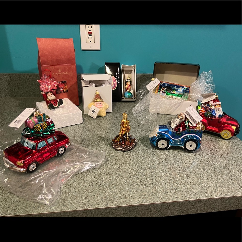 Set of Christopher Radko glass ornaments